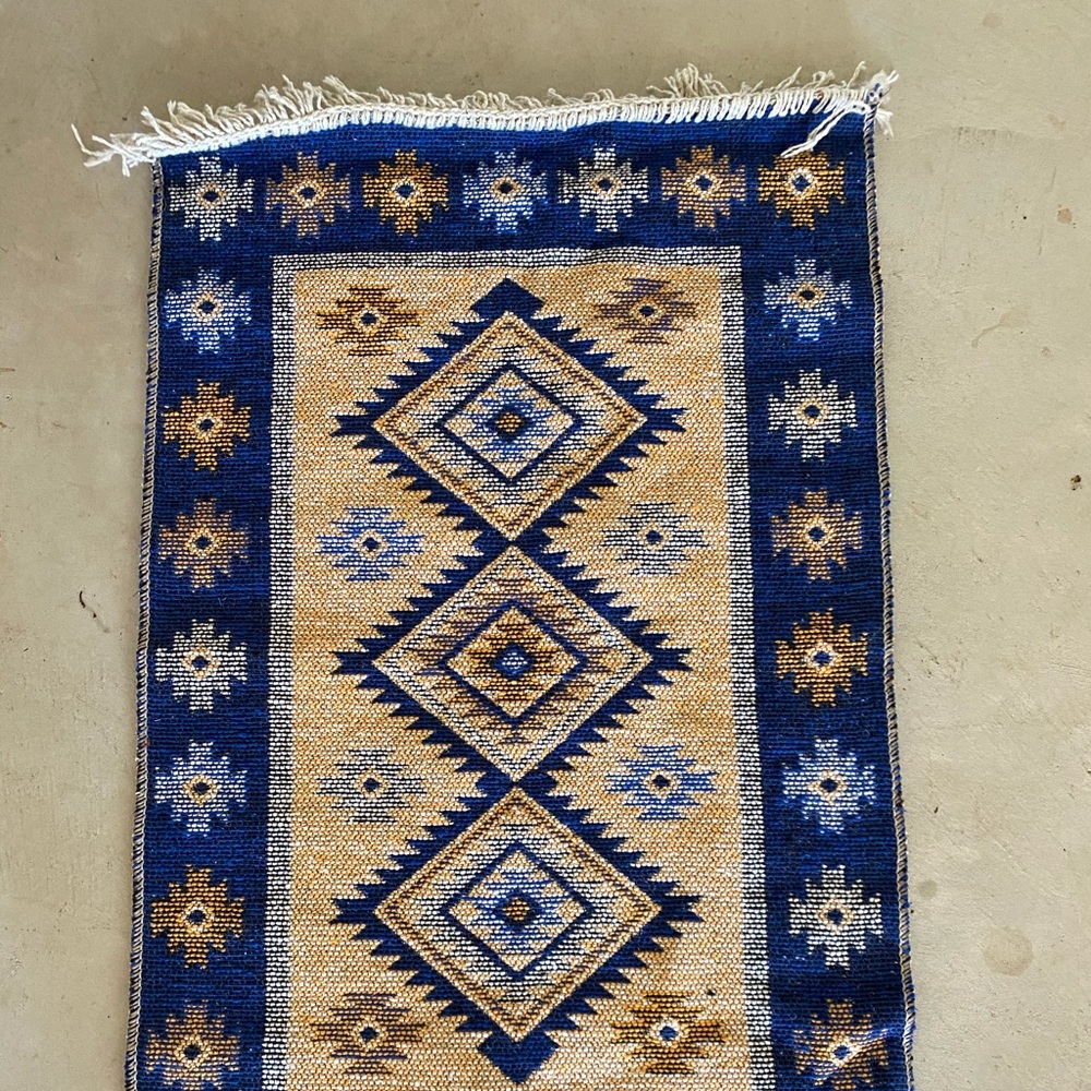 Vintage Blue Reversible Rug